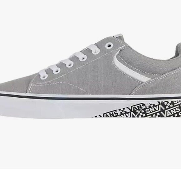 New in Box Men's Vans Seldan Sidewall Frost Gray tennis shoes sneakers, size 8 - Picture 3 of 11